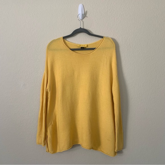 ST. JOHN Yellow Label Wool Blend Oversized Knit Sweater Size Medium Long Sleeve - Picture 10 of 10